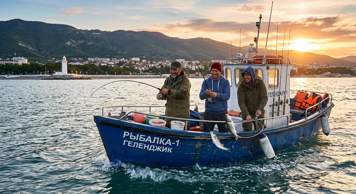 Морская рыбалка в Геленджике